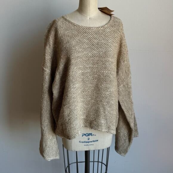 NWT IANALANA Oversized Ahimsa Silk Woven Sweater - Picture 1 of 7